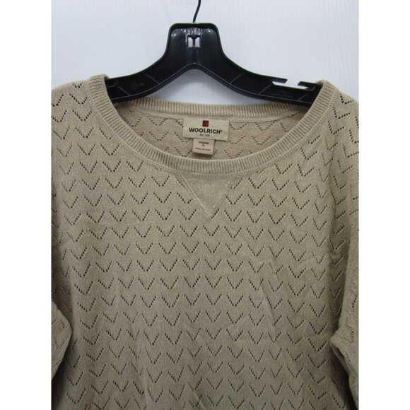 Woolrich Sweater XL Pullover Crewneck Casual Logo Breathable Knit - Picture 2 of 11